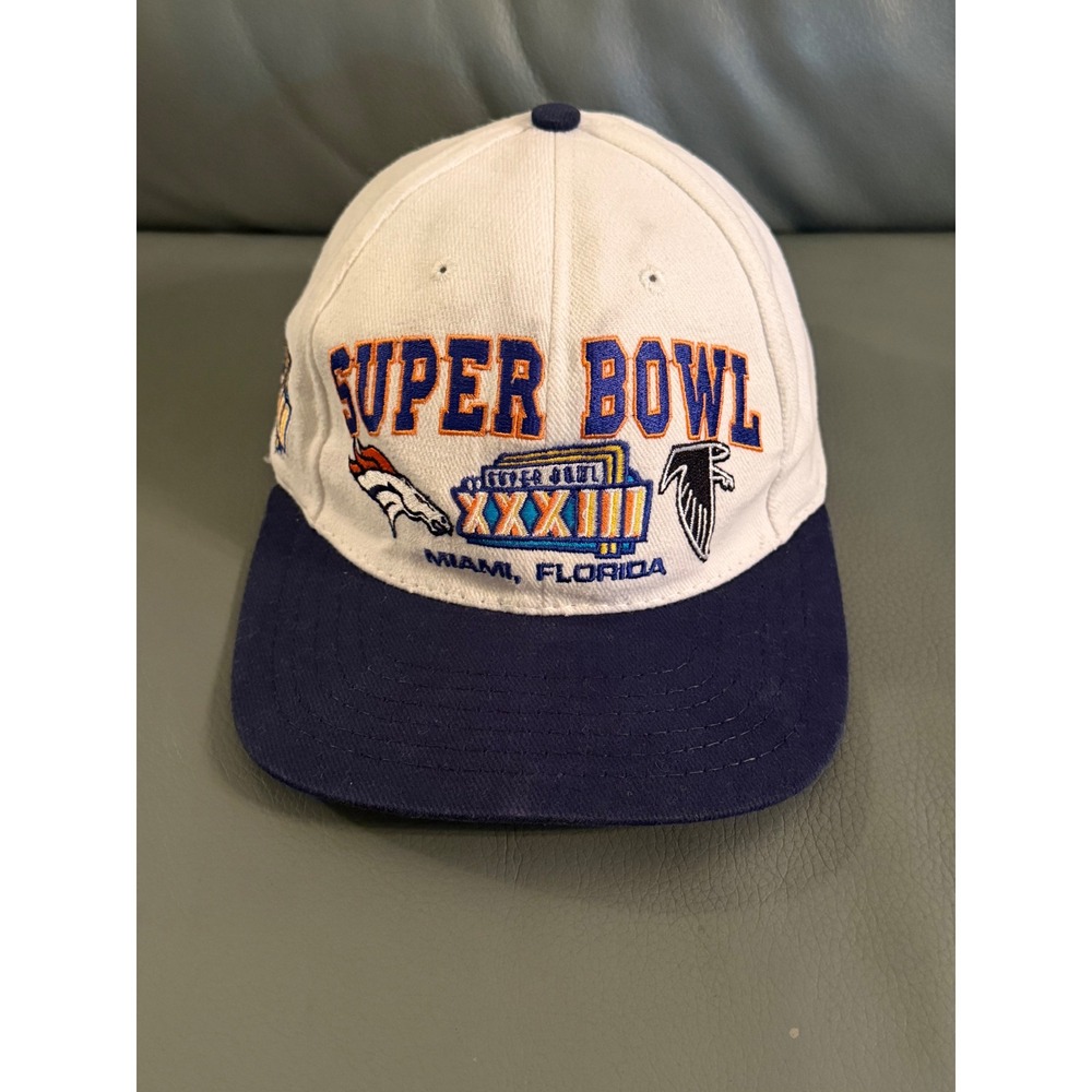 American Needle Vintage Super Bowl XXXIII 1999 Snapback Hat Broncos vs Atlanta